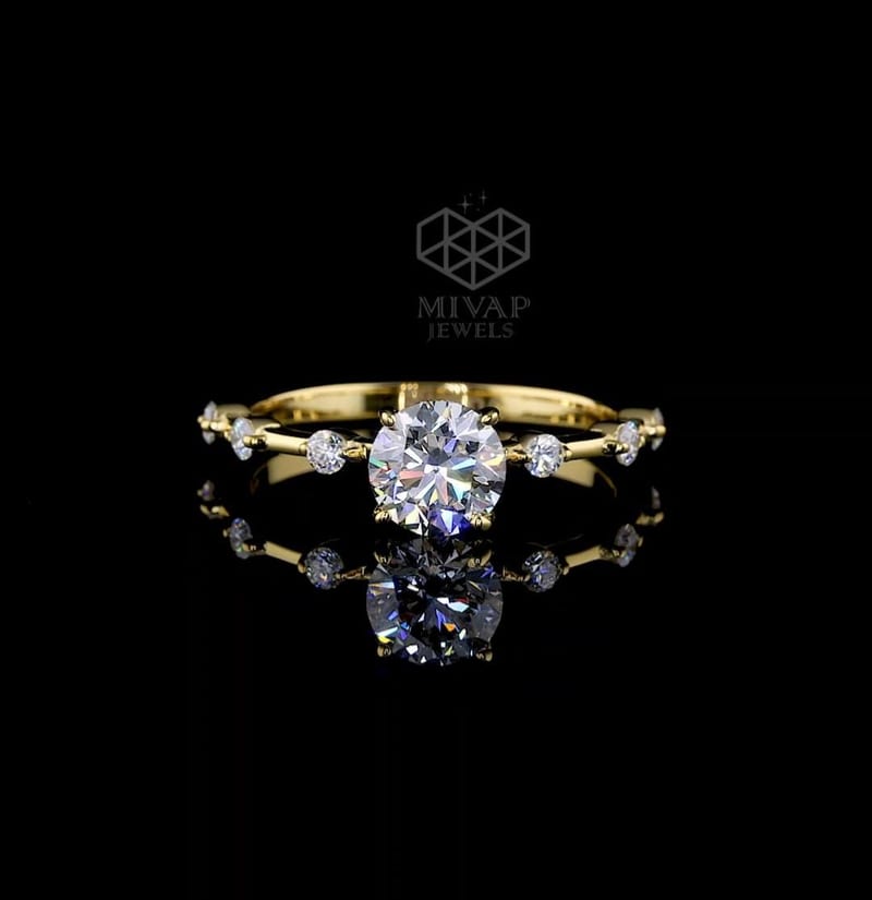 14K Gold Lab Grown Diamond Engagement Ring
