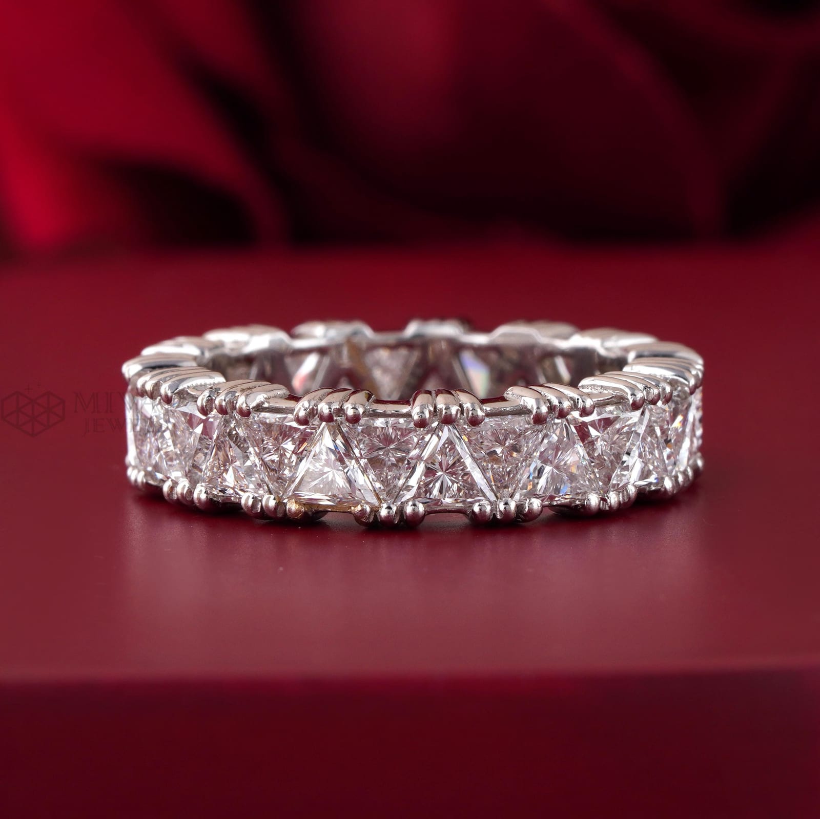 Trillion Lab Grown Diamond Eternity Ring