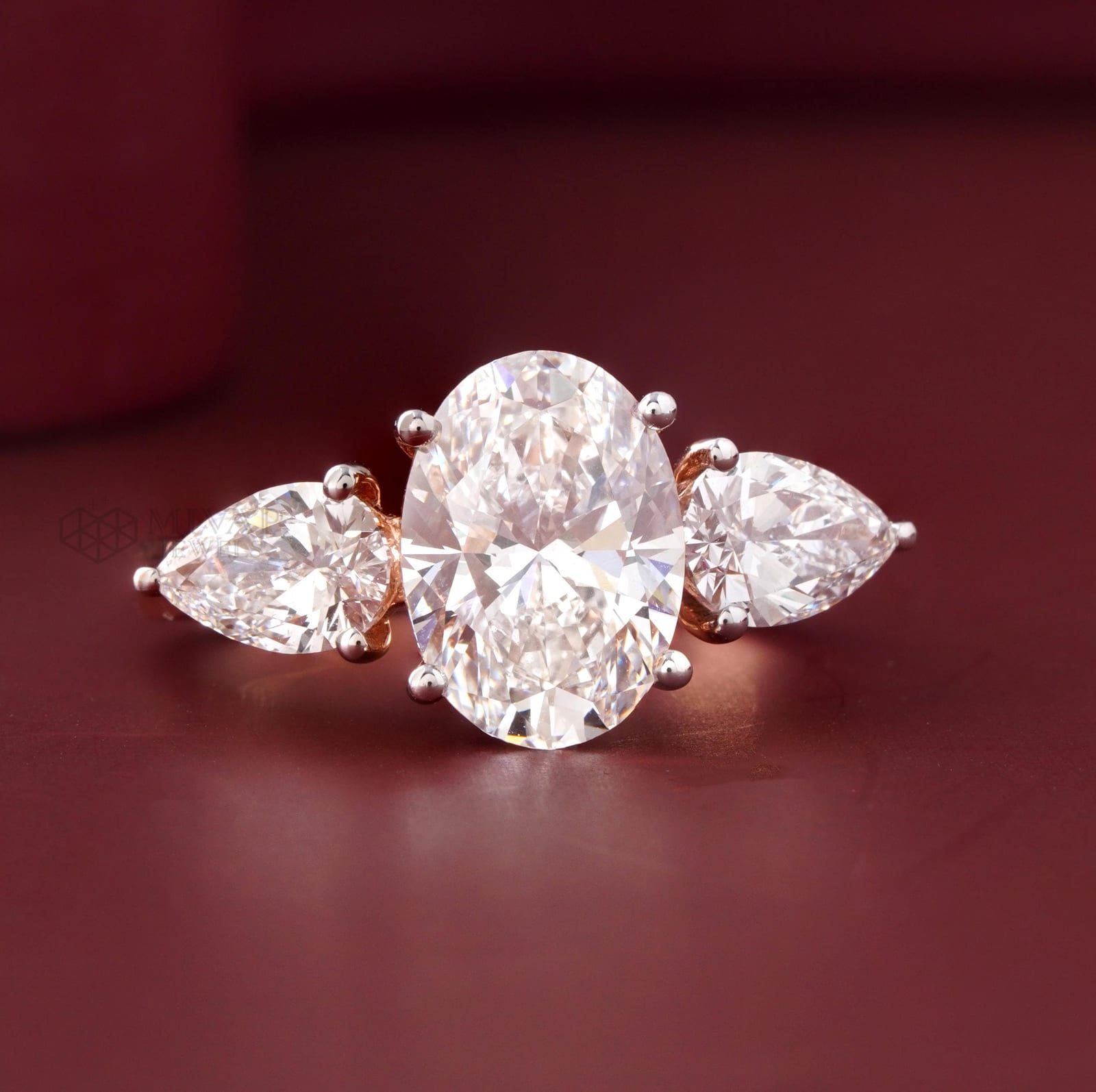 Oval Lab Grown Diamond Engagement Ring